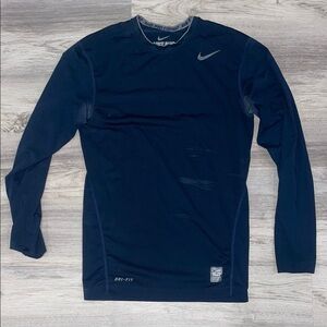 Nike Men's Navy Blue Dri-FIT Shirt